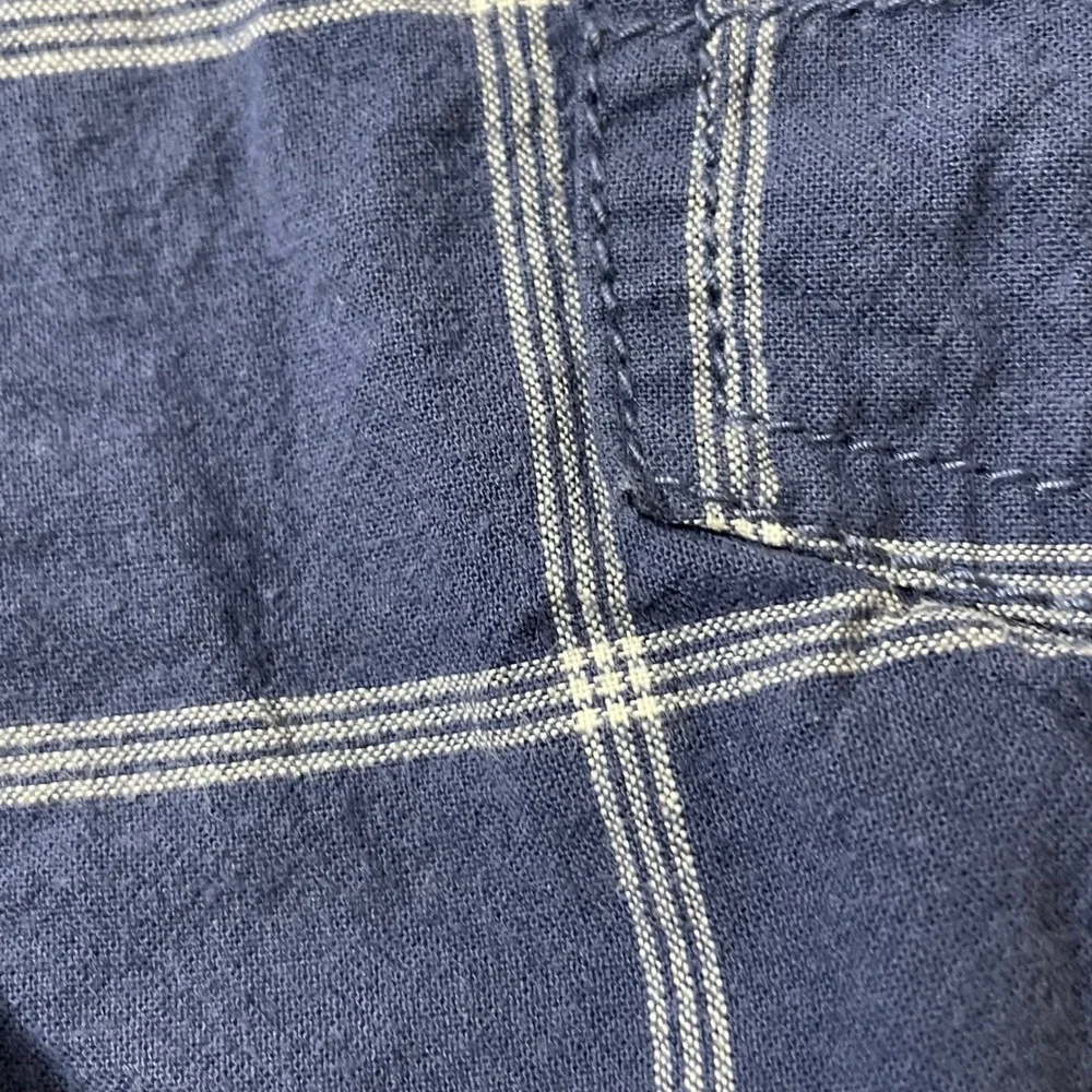 OshKosh B'gosh Baby Size 12M Blue Plaid‎ Shortalls Overalls Kids  Vestbak